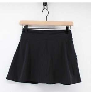 Lululemon Black Athletic Skort Womens Size 4 Tennis Golf Running Athleisure